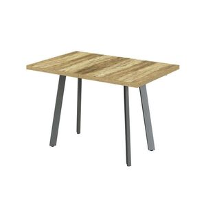 Vicco JÍDELNÍ STŮL Tisko, Rustikální dub/Šedá, 120-160 x 80 cm s výsuvnou deskou stolu obraz