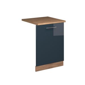 Vicco ČELNÍ PANEL MYČKY Fame-Line Tmavě modrá s vysokým leskem 60 cm , PD Dub obraz