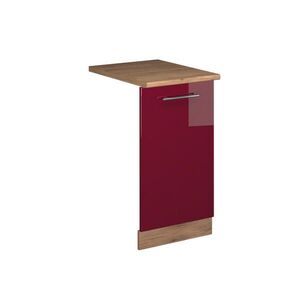 Vicco ČELNÍ PANEL MYČKY Fame-Line Bordó červená vysoký lesk 45 cm , PD Dub obraz