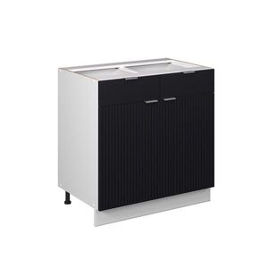 Vicco SPODNÍ SKŘÍŇKA KUCHYŇSKÉ LINKY Fame-Line Černý pruhovaný 80 cm bez pracovní desky obraz