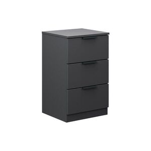 Vicco NOČNÍ STOLEK Fino Černá 37.6 x 61.8 cm se 3 zásuvkami obraz