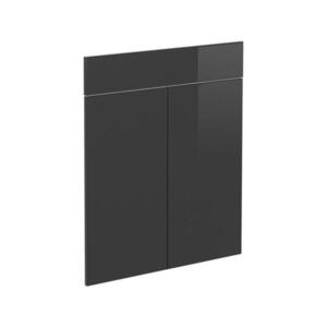 Vicco KUCHYŇSKÁ DVÍŘKA R-Line Antracitový vysoký lesk 59.6 x 70.8 cm nábytková čela pro spodní skříňku se zásuvkami obraz