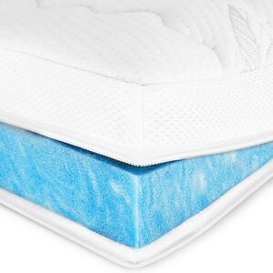 AM Qualitätsmatratzen HYPERMĚKKÝ TOPPER 120/220 cm - výška 6 cm a potah z tencelu obraz