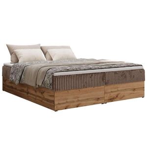 MKS KONTINENTÁLNÍ POSTEL WOOD ZERO 200/200 - Hnědá Manšestr - H3 obraz
