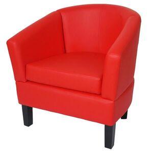 MCW LOUNGE KŘESLO Červené obraz