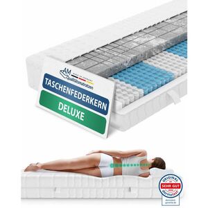 AM Qualitätsmatratzen MATRACE s taštičkovými pružinami 3D Deluxe 80/200 cm H2 - výška 24 cm a potah z tencelu obraz