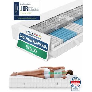 AM Qualitätsmatratzen MATRACE s taštičkovými pružinami 3D Deluxe 120/200 cm H3 - výška 24 cm a potah z tencelu obraz