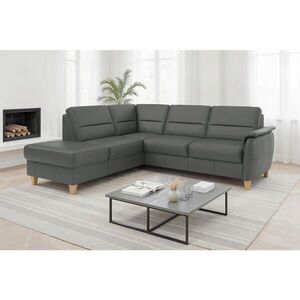 Sit & More ROHOVÁ SEDAČKA, textil, kůže, antracitová obraz