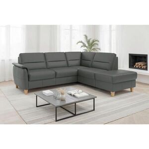 Sit & More ROHOVÁ SEDAČKA, textil, kůže, antracitová obraz
