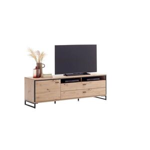 Livetastic KOMODA POD TELEVIZI, antracitová, barvy dubu, 183/60/50 cm obraz