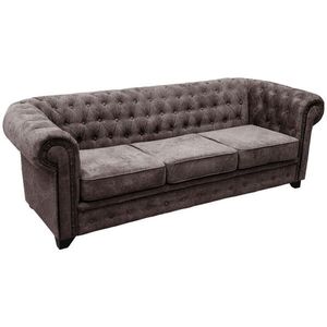 MID.YOU POHOVKA CHESTERFIELD, dřevo, textil, kompozitní dřevo, hnědá obraz