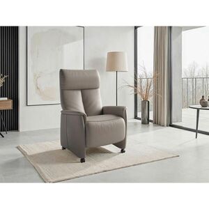 Sit & More RELAXAČNÍ KŘESLO, kůže, šedá obraz