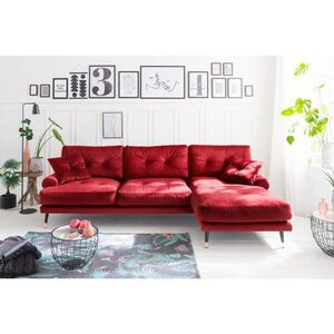 MID.YOU ROHOVÁ SEDAČKA, textil, tmavě červená obraz