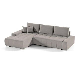 Beautysofa ROHOVÁ pohovka Draco L cappuccino, levá obraz