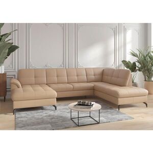 Sit & More SEDACÍ SOUPRAVA, textil, kůže, cappuccino obraz