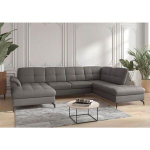 Sit & More SEDACÍ SOUPRAVA, textil, kůže, mokka obraz