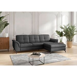 Sit & More ROHOVÁ SEDAČKA, textil, kůže, černá obraz