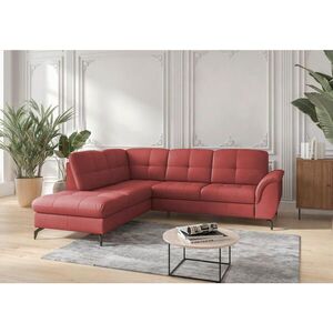 Sit & More ROHOVÁ SEDAČKA, textil, kůže, červená obraz