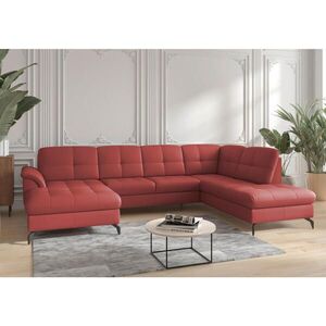 Sit & More SEDACÍ SOUPRAVA, textil, kůže, červená obraz