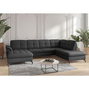Sit & More SEDACÍ SOUPRAVA, textil, kůže, černá obraz