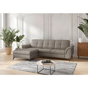 Sit & More ROHOVÁ SEDAČKA, textil, kůže, šedá obraz