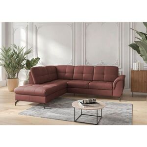 Sit & More ROHOVÁ SEDAČKA, textil, kůže, červenohnědá obraz