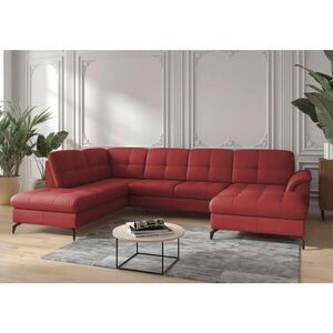 Sit & More SEDACÍ SOUPRAVA, kůže, textil, červená obraz
