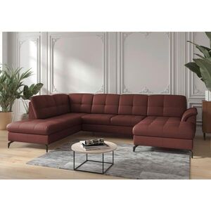 Sit & More SEDACÍ SOUPRAVA, textil, kůže, červenohnědá obraz