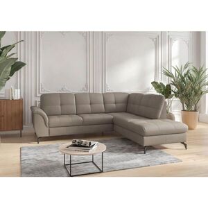Sit & More ROHOVÁ SEDAČKA, textil, kůže, šedá obraz