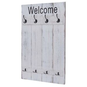 MCW NÁSTĚNNÁ SKŘÍŇ WELCOME SHABBY Krémově bílá obraz