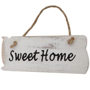 MCW NÁSTĚNNÝ ŠTÍT MY OWN PLACE SHABBY-LOOK Čistě bílý obraz