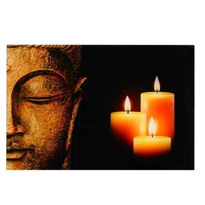 MCW SKLENĚNÝ OBRAZ BUDDHA Vícebarevný obraz