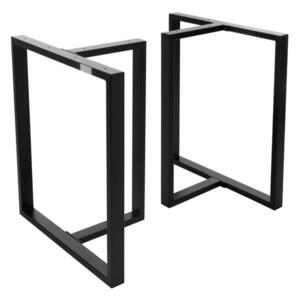 ML-DESIGN NOHY K STOLU, sada 2 ks, tvar T, 60 x 72 cm, černé obraz