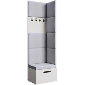 Beautysofa PŘEDSÍŇOVÁ sestava Margaret V 81/203/43 s čalouněnými panely, bílá obraz