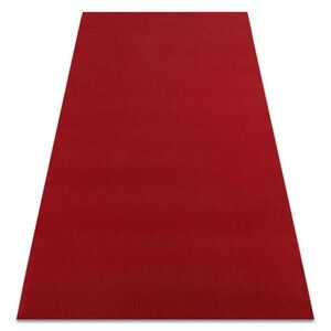 rugsX POGUMOVANÝ koberec RUMBA 1974 jedna barva bordó, červený 200/450 cm obraz