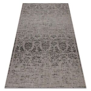 rugsX KOBEREC SIZAL FLOORLUX 20211 stříbro / černý 160/230 cm obraz