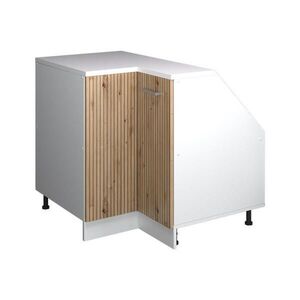 Vicco ROHOVÁ KUCHYŇSKÁ SKŘÍŇKA POD ŠIKMOU STŘECHU R-Line Řemeslný dub 75.6 cm s 1 dveřmi, korpus skříně hloubka 60 cm obraz