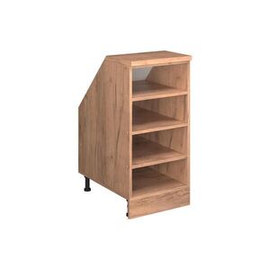 Vicco SKŘÍŇ POD ŠIKMOU STŘECHU Rion Zlatý mocný dub 40 x 81.8 cm se 4 přihrádkami, korpus skříně hloubka 60 cm obraz