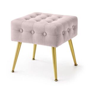 RAUMHIRSCH FURNITURE ČALOUNĚNÁ LAVIČKA s sametovým vzhledem, růžová 40/42/40 obraz