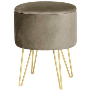 RAUMHIRSCH FURNITURE PODNOSOVÁ STOLIČKA s úložným prostorem, béžová 35/45/35 obraz