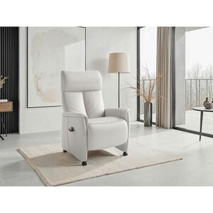 Sit & More RELAXAČNÍ KŘESLO, kůže, bílá obraz