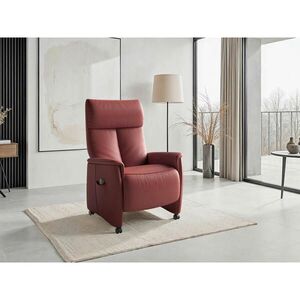 Sit & More RELAXAČNÍ KŘESLO, kůže, červenohnědá obraz