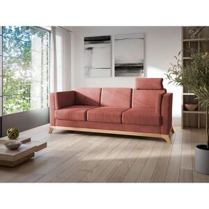 Sit & More TŘÍMÍSTNÁ POHOVKA, textil, třešňová červená obraz