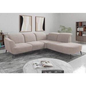 Sit & More ROHOVÁ SEDAČKA, textil, šedobéžová obraz