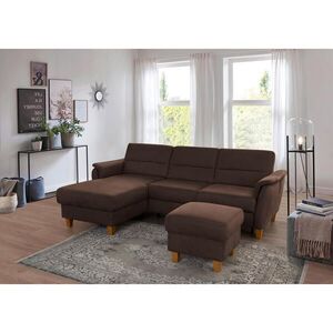 Sit & More ROHOVÁ SEDAČKA, textil, tmavě hnědá obraz