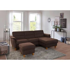 Sit & More ROHOVÁ SEDAČKA, textil, tmavě hnědá obraz