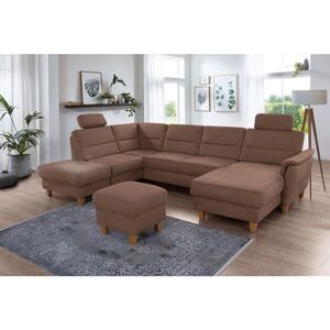 Sit & More SEDACÍ SOUPRAVA, textil, hnědá obraz