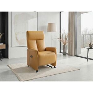 Sit & More RELAXAČNÍ KŘESLO, kůže, curry žlutá obraz