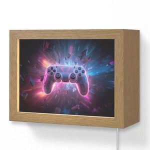 OnlyWow NÁSTĚNNÁ LAMPA Controller - Neon - Explosion - Abstraktní 20x15 cm obraz