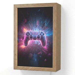 OnlyWow NÁSTĚNNÁ LAMPA Controller - Neon - Explosion - Abstraktní 20x30 cm obraz